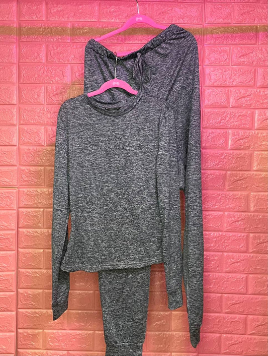 Pijama gris azulado *Conjunto*