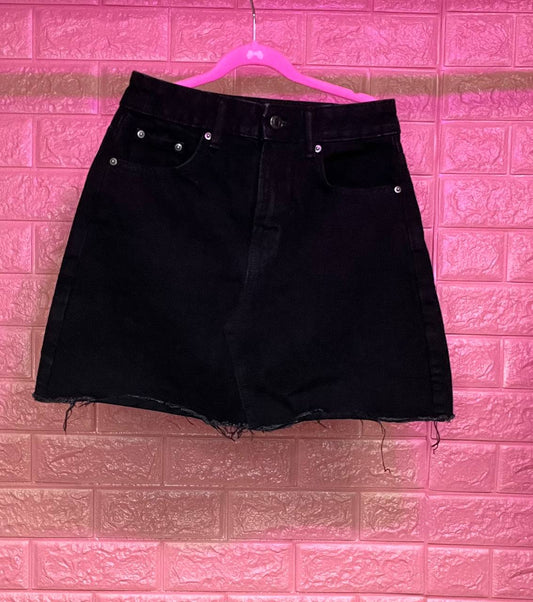 Short de mezclilla negro